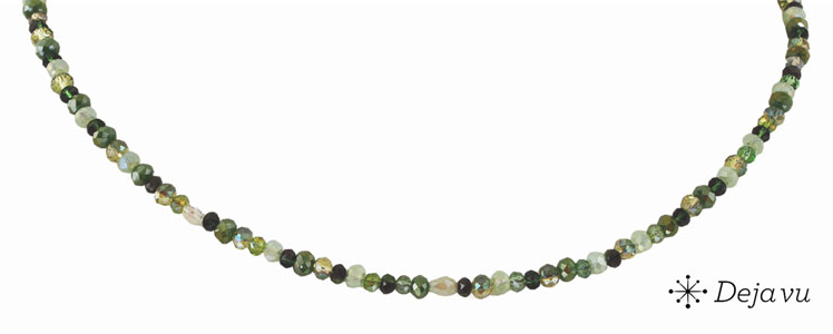 Deja vu Necklace, necklaces, green-yellow, N 819