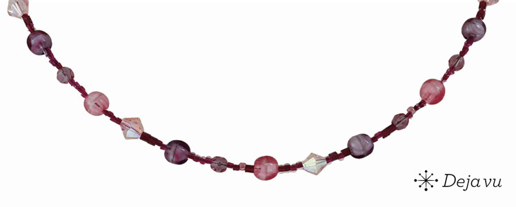 Deja vu Necklace, necklaces, purple-pink, N 821