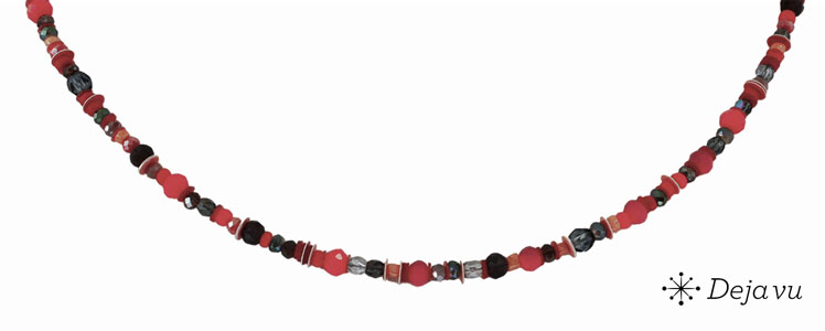 Deja vu Necklace, necklaces, red-orange, N 825