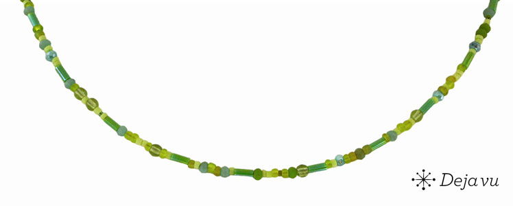 Deja vu Necklace, necklaces, green-yellow, N 826