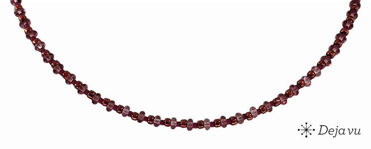 Deja vu Necklace, necklaces, purple-pink, N 827