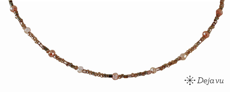 Deja vu Necklace, necklaces, purple-pink, N 829
