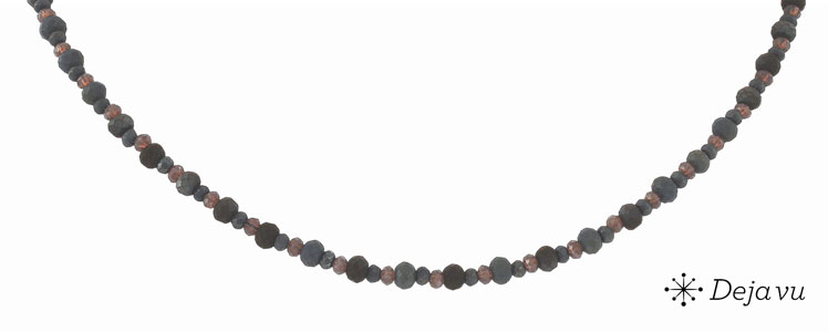 Deja vu Necklace, necklaces, black-grey-silver, N 838