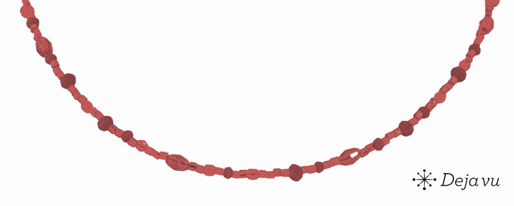 Deja vu Collier, Colliers, rot-orange, N 839