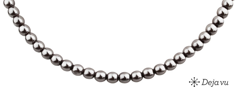 Deja vu Collier, Colliers, schwarz-grau-silber, N 84