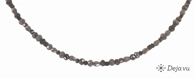 Deja vu Necklace, necklaces, black-grey-silver, N 841