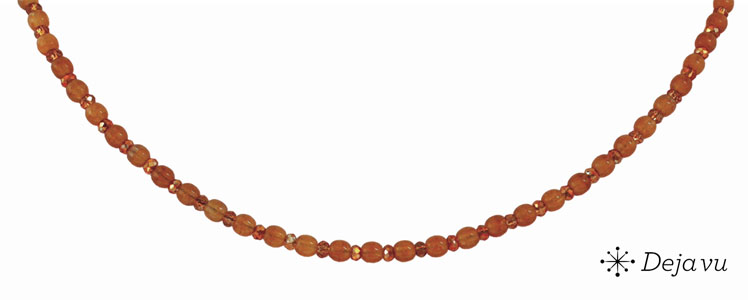 Deja vu Necklace, necklaces, red-orange, N 842