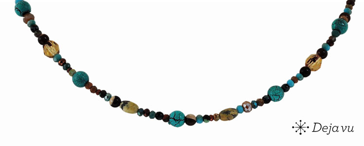Deja vu Necklace, necklaces, blue-turquoise, N 844