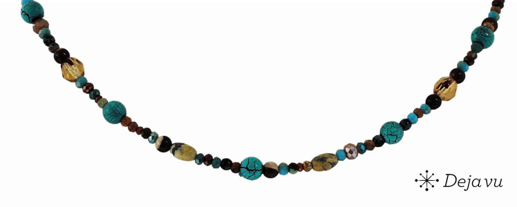 Deja vu Collier, Colliers, blau-t�rkis, N 844