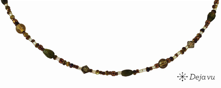 Deja vu Necklace, necklaces, green-yellow, N 851