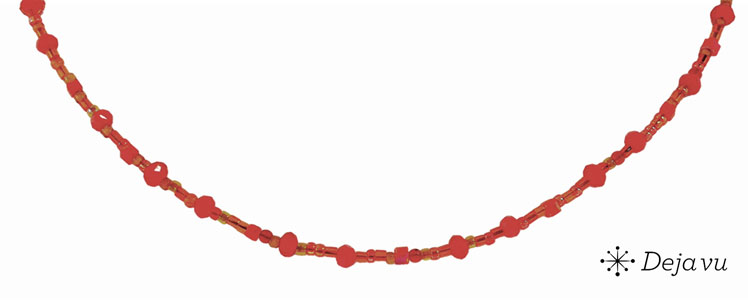 Deja vu Collier, Colliers, rot-orange, N 859