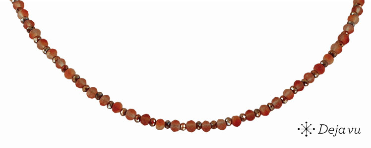 Deja vu Necklace, necklaces, brown-gold, N 860