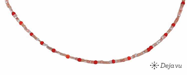 Deja vu Necklace, necklaces, purple-pink, N 861