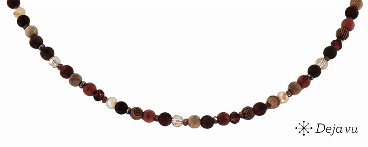 Deja vu Necklace, necklaces, brown-gold, N 863
