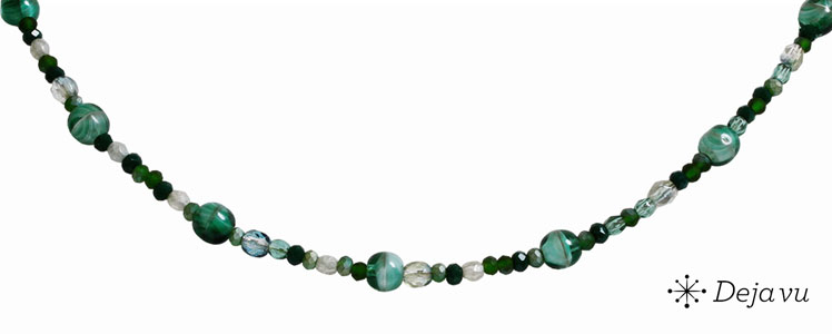 Deja vu Necklace, necklaces, green-yellow, N 866