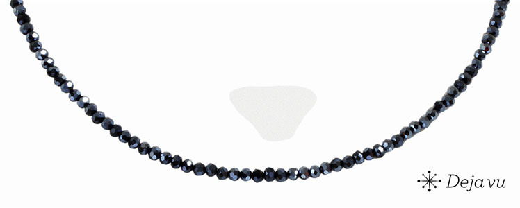 Deja vu Collier, Colliers, schwarz-grau-silber, N 867