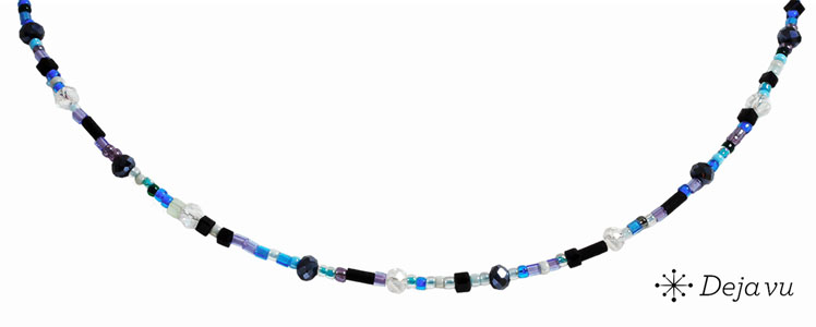Deja vu Necklace, necklaces, black-grey-silver, N 869