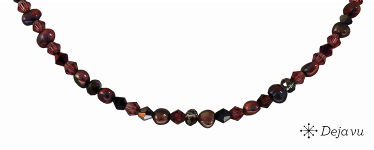 Deja vu Necklace, necklaces, purple-pink, N 874