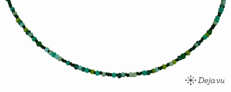 Deja vu Necklace, necklaces, green-yellow, N 877