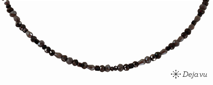 Deja vu Necklace, necklaces, black-grey-silver, N 884