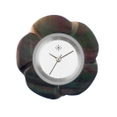 Deja vu watch, jewelry discs, nacre, Pb 33, red green