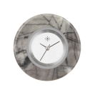 Deja vu Uhr, Schmuckscheiben, Holz, Stein, S 36