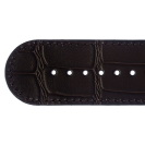 Deja vu Uhr, Bänder, Bänder in Leder, Leder 30mm, Vergoldete Schließe, Ub 107-g, maron