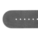 Deja vu watch, watch straps, leather straps, leather 30mm, steel closure, Ub 112-2, graphite gray