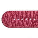 Deja vu watch, watch straps, leather straps, leather 30mm, gilded closure, Ub 119-g, pink red