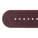 Deja vu watch, watch straps, leather straps, leather 30mm, steel closure, Ub 121-1, tobacco brown
