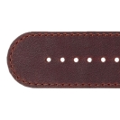 Deja vu Uhr, Bänder, Bänder in Leder, Leder 30mm, Vergoldete Schließe, Ub 121-1 g, tabakbraun