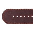 Deja vu watch, watch straps, leather straps, leather 30mm, gilded closure, Ub 121-1 g, tobacco brown