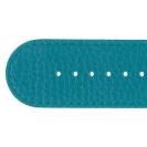 Deja vu watch, watch straps, leather straps, leather 30mm, steel closure, Ub 129-1, blue turquoise