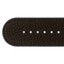 Deja vu watch, watch straps, leather straps, leather 30mm, steel closure, Ub 132 - 1, black brown