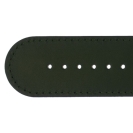 Deja vu Uhr, B�nder, B�nder in Leder, Leder 30mm, Edelstahlschlie�e, Ub 39, dunkelkhaki