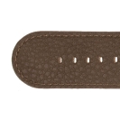 Deja vu watch, watch straps, leatherette straps, leather substitute 30mm, steel closure, Ub 405 p, coffee