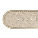 Deja vu watch, watch straps, leatherette straps, leather substitute 30mm, steel closure, Ub 415 p, gold metallic