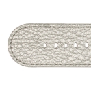 Deja vu watch, watch straps, leatherette straps, leather substitute 30mm, steel closure, Ub 419 p, silber metallic