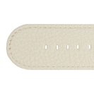 Deja vu watch, watch straps, leatherette straps, leather substitute 30mm, steel closure, Ub 424 p, creme white