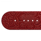 Deja vu watch, watch straps, leather straps, leather 30mm, steel closure, Ub 83, dark red