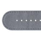 Deja vu watch, watch straps, leather straps, leather 30mm, steel closure, Ub 98-1, metallic grey