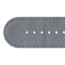 Deja vu watch, watch straps, leather straps, leather 30mm, steel closure, Ub 98-1, metallic grey