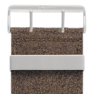 Deja vu watch, watch straps, leather straps, wide, 40mm, steel closure, Ubb 202, brown speckled