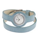 Deja vu watch, watch straps, leather straps, wrap straps, Udl 125-1, mountain blue