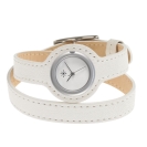Deja vu watch, watch straps, leather straps, wrap straps, Udl 142-1, pearl white