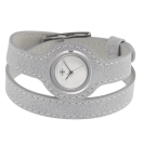 Deja vu watch, watch straps, wrap straps, Uds 122-1, silver grey