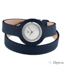 Deja vu Uhr, B�nder, B�nder in Leder, Wickeluhrenb�nder, Uds 140-1, saphir