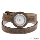 Deja vu watch, watch straps, leather straps, wrap straps, Uds 172-1, antique brown