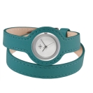 Deja vu Uhr, B�nder, B�nder in Leder, Wickeluhrenb�nder, Uds 30, petrol
