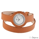 Deja vu watch, watch straps, leather straps, wrap straps, Uds 8, orange brown